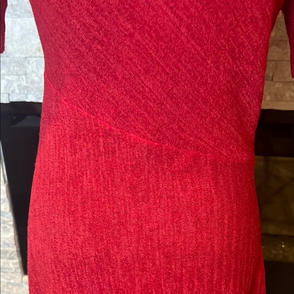 Zara Red Midi asymmetrical Dress size S - Picture 9 of 13